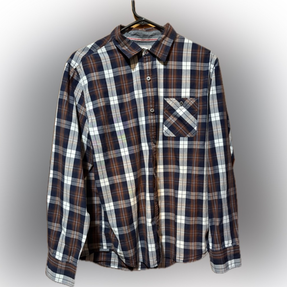 Men’s Large Flag & Anthem Button Down Shirt